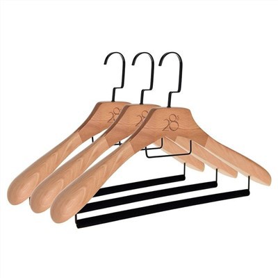 High Quality Luxury Wooden Hotel Hangers